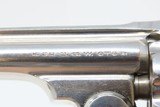 NICKEL & MOTHER of PEARL SMITH & WESSON .32 Safety Hammerless REVOLVER C&Rc1902 5-Shot “LEMMON SQUEEZER” - 9 of 23