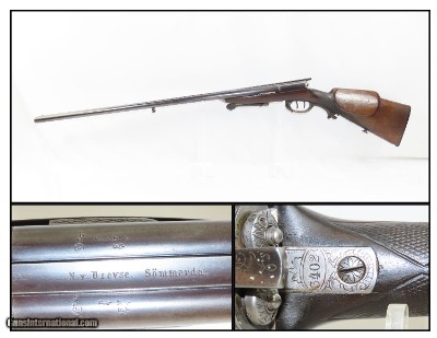 Rare DREYSE NEEDLE FIRE Shotgun PRUSSIAN Antique Double Barrel SxS 16 Gauge
c1850s Predecessor to the Centerfire System!