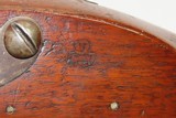 Rare PILLOCK CONVERSION Antique U.S. R&C LEONARD Contract Model 1808 MUSKET WAR OF 1812 Dated; 1 of only 5,000 Made - 16 of 22