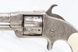 ENGRAVED, NICKEL, IVORY 1873 Patent OTIS SMITH .32 Rimfire REVOLVER Antique SCARCE Little Wild West HIDEOUT Revolver! - 4 of 16