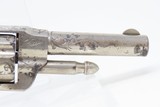 ENGRAVED, NICKEL, IVORY 1873 Patent OTIS SMITH .32 Rimfire REVOLVER Antique SCARCE Little Wild West HIDEOUT Revolver! - 16 of 16