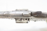 ENGRAVED, NICKEL, IVORY 1873 Patent OTIS SMITH .32 Rimfire REVOLVER Antique SCARCE Little Wild West HIDEOUT Revolver! - 7 of 16