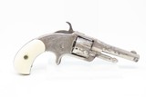 ENGRAVED, NICKEL, IVORY 1873 Patent OTIS SMITH .32 Rimfire REVOLVER Antique SCARCE Little Wild West HIDEOUT Revolver! - 13 of 16