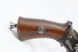 Antique EUROPEAN Multi Barrel FOLDING Trigger 7mm Caliber PINFIRE PEPPERBOX Pocket Size European 1880s Double Action Self Defense Pistol - 13 of 14