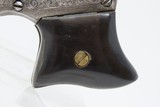 Engraved REMINGTON Antique SAW HANDLE Vest Pocket .22 Cal. Rimfire DERINGER SCARCE 1 of 17,000 Made During Production Run! - 3 of 16
