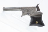 Engraved REMINGTON Antique SAW HANDLE Vest Pocket .22 Cal. Rimfire DERINGER SCARCE 1 of 17,000 Made During Production Run! - 2 of 16