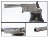 Engraved REMINGTON Antique SAW HANDLE Vest Pocket .22 Cal. Rimfire DERINGER SCARCE 1 of 17,000 Made During Production Run! - 1 of 16