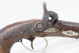 SAN FRANCISCO, California CURRY Agent H. DERINGER Percussion Pistol Antique ENGRAVED “Peanut” Size HIDEOUT Pistol - 4 of 17
