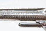Rare Short-Barreled ENGRAVED Nickel PEARL 1870s SMITH & WESSON No1 RevolverVery Handsome 7-Shot S&W in .22! - 6 of 18
