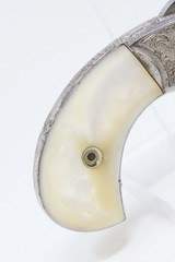 Rare Short-Barreled ENGRAVED Nickel PEARL 1870s SMITH & WESSON No1 RevolverVery Handsome 7-Shot S&W in .22! - 16 of 18