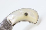 Rare Short-Barreled ENGRAVED Nickel PEARL 1870s SMITH & WESSON No1 RevolverVery Handsome 7-Shot S&W in .22! - 3 of 18