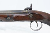 GOLD INLAID Antique CLARK of LONDON Half Stock Percussion DUELING Pistol ENGRAVED 19th Century TARGET/DUELING Pistol - 18 of 19