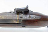GOLD INLAID Antique CLARK of LONDON Half Stock Percussion DUELING Pistol ENGRAVED 19th Century TARGET/DUELING Pistol - 13 of 19
