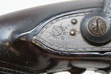 GOLD INLAID Antique CLARK of LONDON Half Stock Percussion DUELING Pistol ENGRAVED 19th Century TARGET/DUELING Pistol - 7 of 19
