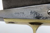 RARE Early 1st Model Colt 1851 Navy SQUAREBACK Trigger Guard Wedge/Screw 3 Digit Serial Number Iconic Sidearm - 7 of 20