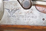 c1875 CUSTER RANGE SPRINGFIELD Model 1873 TRAPDOOR CAVALRY Carbine AntiqueSADDLE RING CARBINE In the Original 45-70 GOVT - 6 of 21