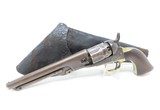 CIVIL WAR Era Antique COLT POLICE Model 1862 .36 Caliber Revolver & RIG With BRASS SPADE Inlaid in the Right Grip! - 3 of 21