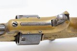 1870s Engraved, IVORY Eli WHITNEY .22 Rimfire No. 1 POCKET Revolver Antique 1 of Just 3500 Manufactured at the Whitneyville Armory! - 11 of 16