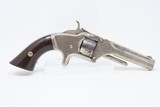 1860s ENGRAVED, PLATED SMITH & WESSON No. 1 7-Shot .22 S&W REVOLVER Antique S&W’s Flagship Revolver Design! - 15 of 18