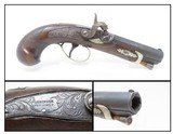 ENGRAVED Antique HENRY DERINGER c. 1850s .48 CALIBER Percussion BELT Pistol Henry Deringer’s Famous Pocket/Belt Pistol - 1 of 17