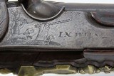 c1710 VIENNA, AUSTRIAN Antique JOHAN WAS in Wien Belt Pistol .50 Caliber
Stately, Engraved Sidearm from the 18th Century - 6 of 20