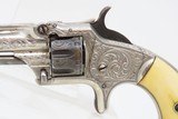 Cased, Engraved, Ivory OLD WEST Antique SMITH & WESSON No. 1 Revolver .22 S 19th Century POCKET CARRY 7-Shot .22 - 6 of 19