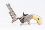 Cased, Engraved, Ivory OLD WEST Antique SMITH & WESSON No. 1 Revolver .22 S 19th Century POCKET CARRY 7-Shot .22 - 15 of 19