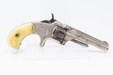 Cased, Engraved, Ivory OLD WEST Antique SMITH & WESSON No. 1 Revolver .22 S 19th Century POCKET CARRY 7-Shot .22 - 16 of 19