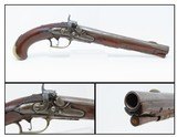 18th Century Antique BELT PISTOL Western European Percussion .495 CaliberFlintlock to Percussion Conversion - 1 of 16