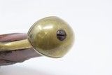 18th Century Antique BELT PISTOL Western European Percussion .495 CaliberFlintlock to Percussion Conversion - 6 of 16