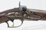 18th Century Antique BELT PISTOL Western European Percussion .495 CaliberFlintlock to Percussion Conversion - 4 of 16