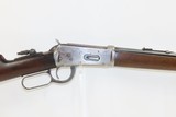 c1907 WINCHESTER Model 1894 .30-30 Lever Action RIFLE Octagonal Barrel C&R Tang Sight, Crescent Butt Plate, 1/2 Length Magazine - 16 of 19