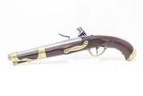 Rare ’75 Dated REVOLUTIONARY WAR Era FRENCH Model 1763/66 FLINTLOCK Pistol
Made by La Thuilerie at St. Etienne in 1775! - 17 of 25