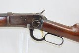 WINCHESTER Model 1892 Lever Action Saddle Ring CARBINE .44 WCF C&R 1925 mfr. with OCTAGONAL Factory Replacement Barrel! - 4 of 21