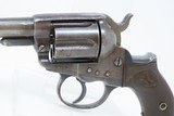 1880s Antique “SHERIFF’S” Model 1877 COLT “LIGHTNING” ETCHED PANEL Revolver Iconic DOUBLE ACTION COLT Made in 1883 - 4 of 18