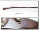 1816 mfr. Antique U.S. SPRINGFIELD Model 1812 .69 Caliber FLINTLOCK Musket
Reconverted Flintlock Made in 1816 with BAYONET - 1 of 24