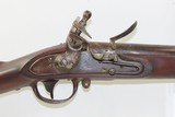 1816 mfr. Antique U.S. SPRINGFIELD Model 1812 .69 Caliber FLINTLOCK Musket
Reconverted Flintlock Made in 1816 with BAYONET - 4 of 24