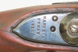 State of OHIO WAR of 1812 Antique US HARPERS FERRY ARMORY Model 1795 MUSKETOHIO MARKED Flintlock to Percussion Conversion - 7 of 23