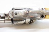 EARLY 1873 mfr Antique COLT 45 SINGLE ACTION ARMY Revolver IVORY NICKEL SAA Rare, 1st Year 4-Digit Serial Number SAA in .45 Colt! - 14 of 19