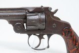 Antique SMITH & WESSON 2nd Model .38 Cal. Double Action TOP BREAK RevolverClassic Self Defense Revolver with Hard Rubber Grips! - 3 of 17