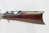 DUAL IGNITION 1870s FRANK WESSON .42 Caliber Rifle with Heavy Octagonal Barrel With Large Vernier Tang Mounted Peep Sight! - 3 of 14