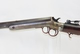DUAL IGNITION 1870s FRANK WESSON .42 Caliber Rifle with Heavy Octagonal Barrel With Large Vernier Tang Mounted Peep Sight! - 4 of 14