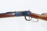 c1910 WINCHESTER Model 1894 Lever Action .38-55 WCF C&R Saddle Ring CARBINE
With Compass Embedded in the Comb of the Stock - 4 of 21