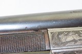 GOLD INLAID German E. MUNCH & CIE Double Barrel SxS HAMMERLESS Shotgun C&R
BEAUTIFULLY ENGRAVED 16 Gauge Germanic Fowling Piece! - 7 of 23
