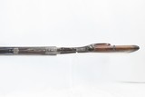 GOLD INLAID German E. MUNCH & CIE Double Barrel SxS HAMMERLESS Shotgun C&R
BEAUTIFULLY ENGRAVED 16 Gauge Germanic Fowling Piece! - 10 of 23