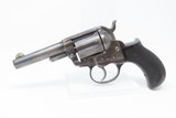 EARLY Antique Etched Panel SHERIFF MODEL Colt 1877 “LIGHTNING” .38 Revolver FACTORY LETTERED and CASED Double Action Colt - 5 of 21