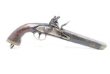 DUTCH Antique .70 Caliber MILITARY FLINTLOCK Pistol European Cavalry NavalLARGE BORE Military Pistol Made Circa Early-1800s - 2 of 16