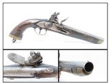 DUTCH Antique .70 Caliber MILITARY FLINTLOCK Pistol European Cavalry NavalLARGE BORE Military Pistol Made Circa Early-1800s - 1 of 16
