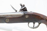 DUTCH Antique .70 Caliber MILITARY FLINTLOCK Pistol European Cavalry NavalLARGE BORE Military Pistol Made Circa Early-1800s - 15 of 16