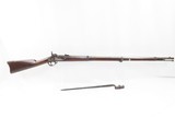 1862 Antique CIVIL WAR Model 1861 WHITNEY Connecticut Contract Rifle-MUSKET With U.S. Marked Bayonet! - 2 of 21